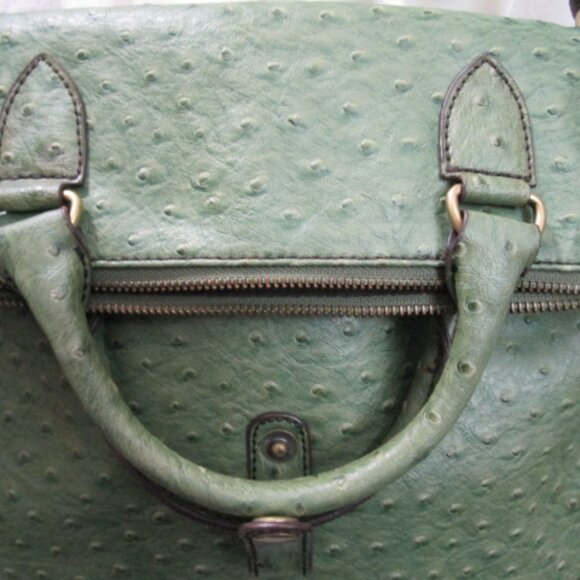 VINTAGE THE LIMITED Large Faux Ostrich Leather Handbag - Picture 13 of 13
